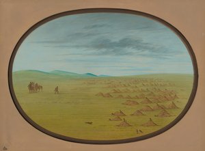 草原狗村，18611869。 作者 乔治·卡特琳