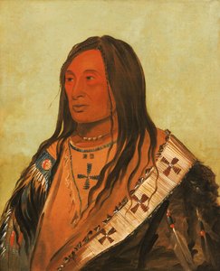 Táh-zee-keh-dá-cha, Torn Belly, a Distinguished Brave, 1832. 作者 乔治·卡特琳