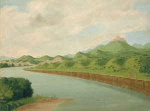 塔，在圣路易斯上空1100英里处，1832年。 作者 乔治·卡特琳