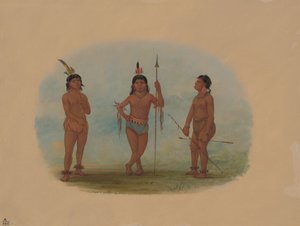 三个年轻的托博斯人，1854年至1869年。 作者 乔治·卡特琳