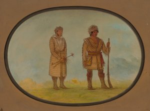 两位切罗基酋长，1861-869年。 作者 乔治·卡特琳