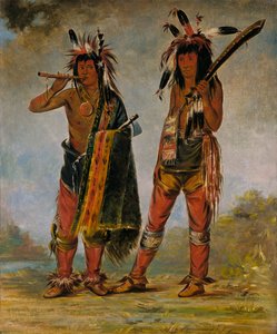 两个年轻人，1835或1836年。 作者 乔治·卡特琳