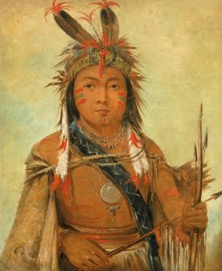 Ud-je-jock, Pelican, a Boy, 1845. 作者 乔治·卡特琳