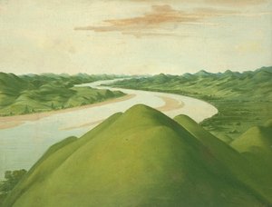 德克萨斯州 "横木 "景观 作者 乔治·卡特琳