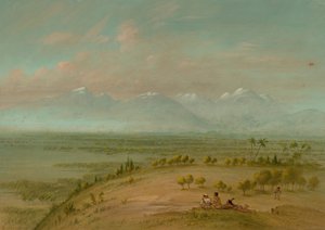 潘帕-德尔-萨克拉门托的景色，1854-1869年。 作者 乔治·卡特琳