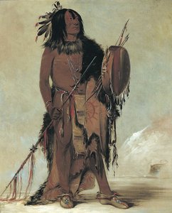 Wún-nes-tou，白水牛，一个年老的医药学家，1832年。 作者 乔治·卡特琳