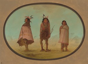 Yntah药师，一个战士，和一个女人，1855-1869。 作者 乔治·卡特琳