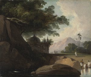 印度风景与寺庙 作者 乔治·钦纳里