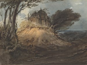 印度神庙，约1808-12年。 作者 乔治·钦纳里