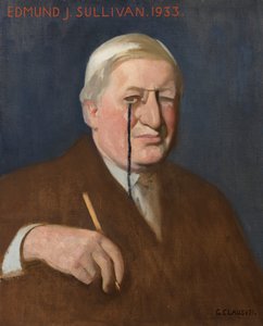 Edmund J. Sullivan 的肖像 作者 乔治·克劳森