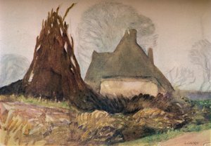 Woodmans Cottage，约20世纪1931年 作者 乔治·克劳森