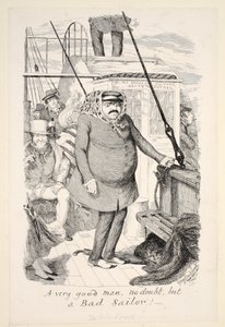 一个非常好的人，毫无疑问，但是一个坏水手！，酒吧。 1845年 作者 乔治·克鲁克申克
