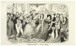 二月 - George Cruikshank 的钢版画首次进入《漫画年鉴》：1835-1853 作者 乔治·克鲁克申克