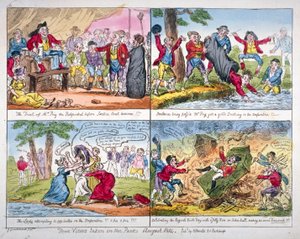在公园拍摄的四幅作品》，1814年 作者 乔治·克鲁克申克
