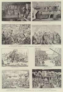 皇家海军展览中的幽默艺术 作者 George Cruikshank