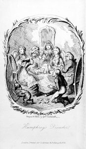 Humphrey的灾难，来自Tobias Smollett的&39;Humphrey Clinker远征&39;的插图，1831年 作者 乔治·克鲁克申克