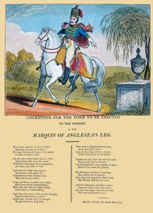 由R. Harrild出版的坟墓铭文，以纪念安格尔西侯爵的腿，1815年 作者 乔治·克鲁克申克