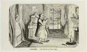 一月--从乔治-克鲁克申克（George Cruikshank）的钢板蚀刻版画到《漫画年鉴》的诞生：1835-1853 作者 乔治·克鲁克申克