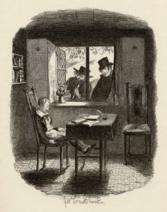 僧侣和犹太人，来自查尔斯狄更斯（1812-70）1838年的“奥利弗·特威斯特历险记”，由查普曼和霍尔出版，1901年 作者 乔治·克鲁克申克