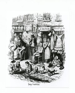 蒙茅斯街，1836年 作者 乔治·克鲁克申克
