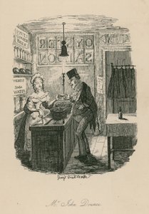 John Dounce先生，来自Boz的草图人物（Charles Dickens） 作者 乔治·克鲁克申克