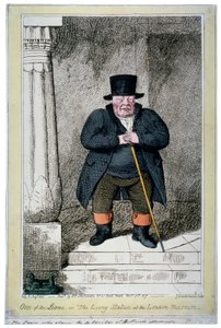 狮子之一--或伦敦博物馆的活雕像》，1817年 作者 乔治·克鲁克申克