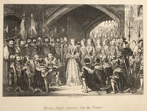 Queen Janes入口塔，从伦敦塔，酒吧。 1840 作者 乔治·克鲁克申克