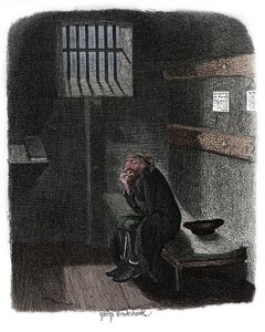 查尔斯·狄更斯（Charles Dickens）的《奥利弗·特维斯（Oliver Twist）》的场景，1837年