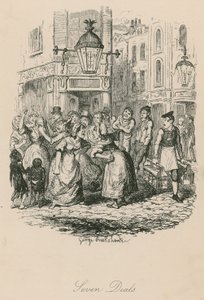 Seven Dials，伦敦 作者 乔治·克鲁克申克