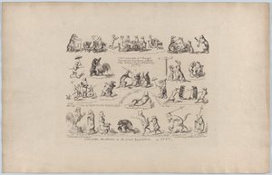 大展览会的一些趣闻，1851年，1851年。 作者 乔治·克鲁克申克