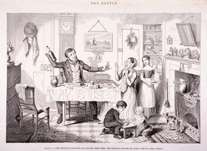 瓶子》，1847年 作者 乔治·克鲁克申克