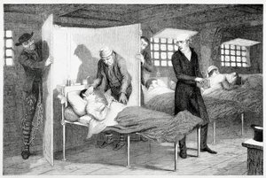 男孩死在运输船上》，1848年 作者 乔治·克鲁克申克