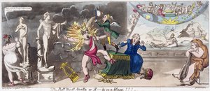 Pall Mall Apollo 或，R... ty 着火了！！！ 1816（彩色雕刻） 作者 乔治·克鲁克申克