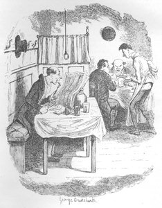 高大，瘦弱，苍白的人，c1900 作者 乔治·克鲁克申克