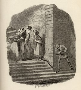 这次会议来自1838年查尔斯狄更斯（1812-70）的“奥利弗·特威斯特历险记”，由Chapman und Hall出版，1901年 作者 乔治·克鲁克申克