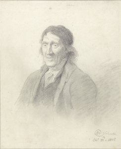 男人的肖像，1805（石墨墨水在纸上）