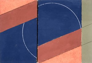 绘画 - 中断圆，2000