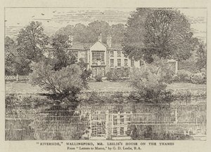 Riverside，Wallingford，Leslie&39;s House on the Thames 作者 乔治·邓洛普·莱斯利