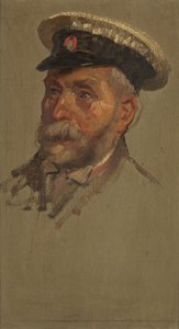 L.安德鲁斯的肖像，30岁，约1920年（油画板）。 作者 乔治·埃德蒙·巴特勒