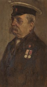 S. Vowles 的肖像，60 世纪，约 1920 年（面板上的油彩）
