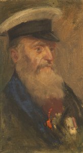 W. Barnes 的肖像，第 97 世纪，c。 1920（面板上的油） 作者 乔治·埃德蒙·巴特勒