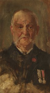 W. Porter 肖像，R.M.L.I.，约 1920 年（面板上的油彩） 作者 乔治·埃德蒙·巴特勒