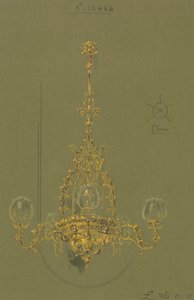 Designs executed for Jones and Willis, metal and wood-workers and church furniture manufacturers of Birmingham and London