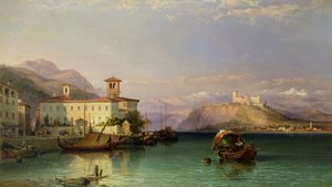阿罗纳和安吉拉城堡，马焦雷湖，1856年