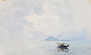 雨，贝拉焦 作者 乔治·埃尔伯特·布尔
