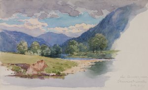 1899年，威尔士Llanrwst附近的The Conway。 作者 乔治·埃尔伯特·布尔