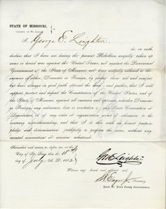 密苏里州圣路易斯县乔治-E-莱顿的忠诚誓言 作者 乔治·艾略特·莱顿