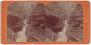 沃特金斯格伦风景区，阴影峡谷，约 1860 年（照片1860 年（照片） 作者 乔治·F·盖茨