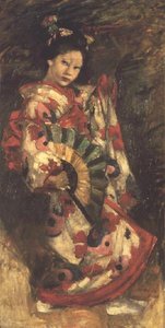 日本女孩（布面油画）