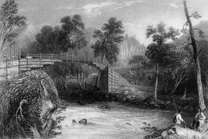 Bhurkote的桥"，1838年。